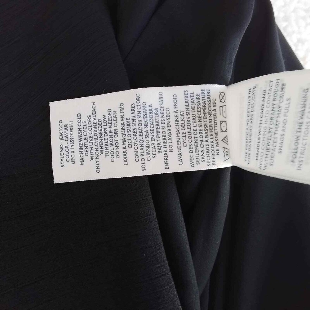 JOIE Chiffon Mini Dress Size Small‎ in Black w/ Balloon Sleeves - Picture 14 of 14